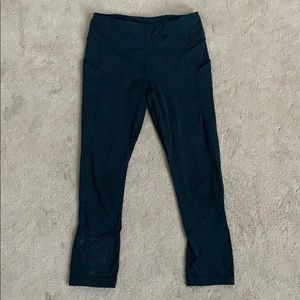 Lululemon pace rival crop navy blue legging